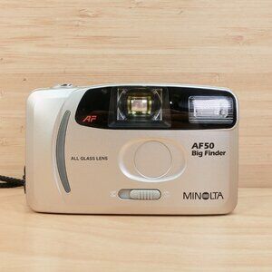 Minolta AF50 Big Finder Point and Shoot 35mm Film Camera